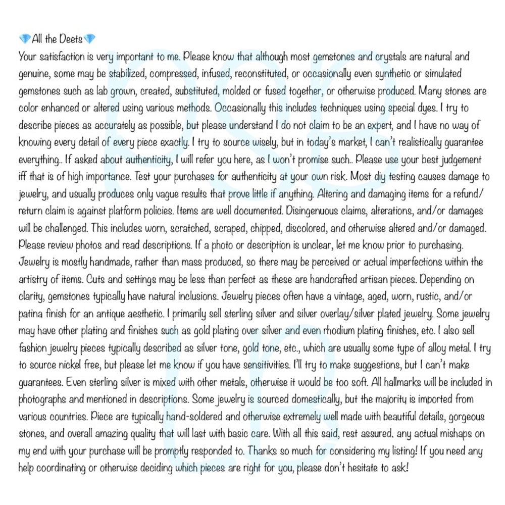 Turquoise Pendant Necklace Sterling Silver 925 Vintage Style Pear New - Picture 5 of 6